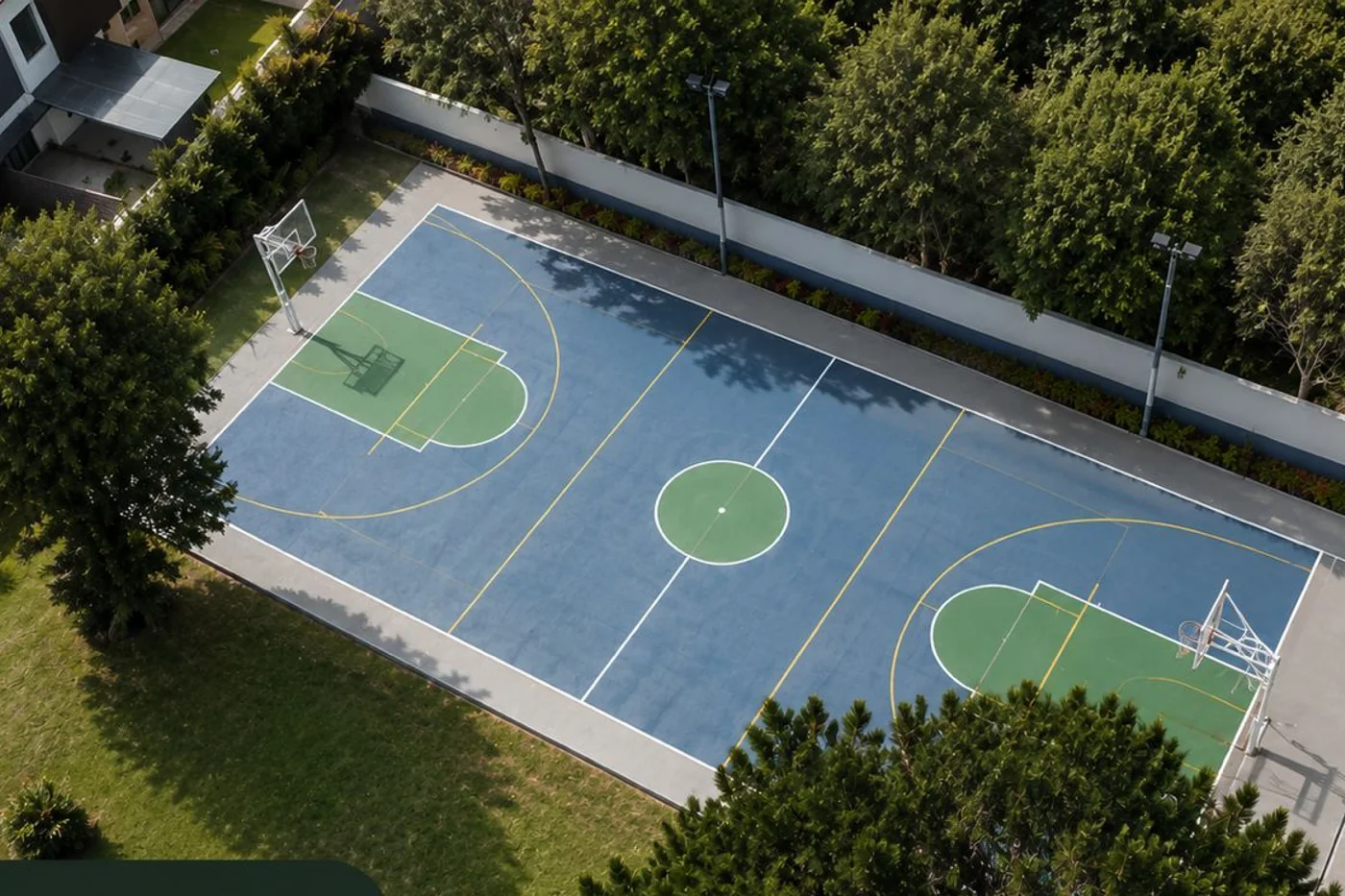 Canchas deportivas renovadas del nuevo campus
