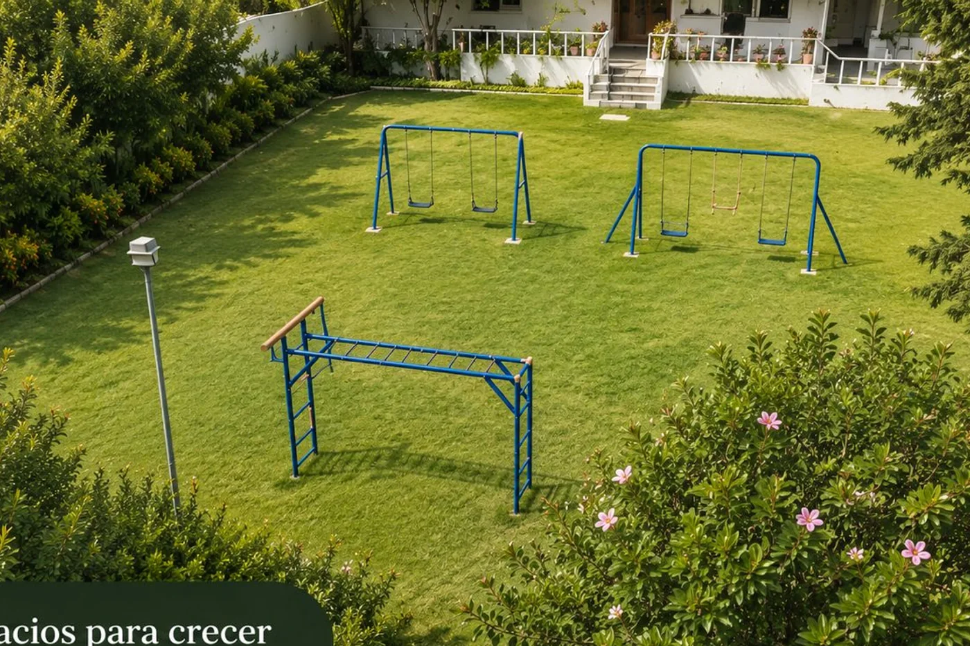 Áreas verdes y juegos para crecer